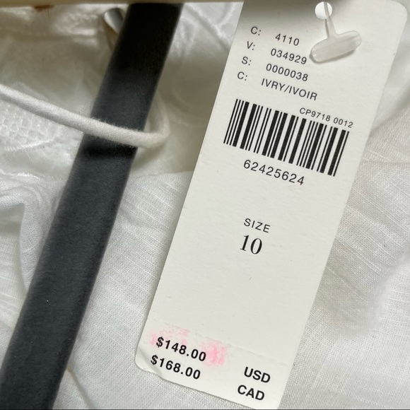 Anthropologie Let Me Be White Lace Peplum Tank NWT - Picture 7 of 10